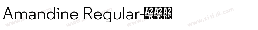 Amandine Regular字体转换